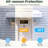 Aluminum Window Awning Door Canopy - Arc-Shaped Solid Metal Exterior Overhang - Rain, Snow & Wind Protection Shelter for Door Entrance Windows Patio Porch Drill-Mount White Anti-Rust 42in Depth x 48 inches Width-135589433