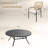 9-Pieces Patio Round Outdoor Dining Set With Rattan Armchair-1783683376