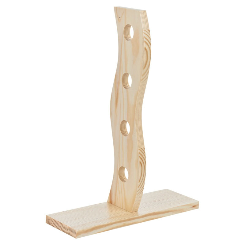 Nikina Floor Wine Bottle Rack Brown