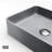 Segovia Gothic Apollo Gothic 16" L x 12" W x 4" H Rectangular Concrete Vessel Bathroom Sink with 12" H Faucet