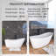 Baignoire de trempage autoportante en acrylique 67 po