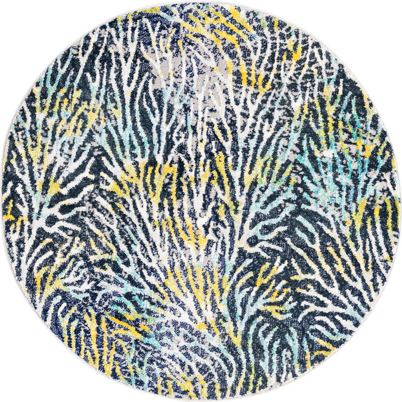 Opie Indoor Rug, Round 4'