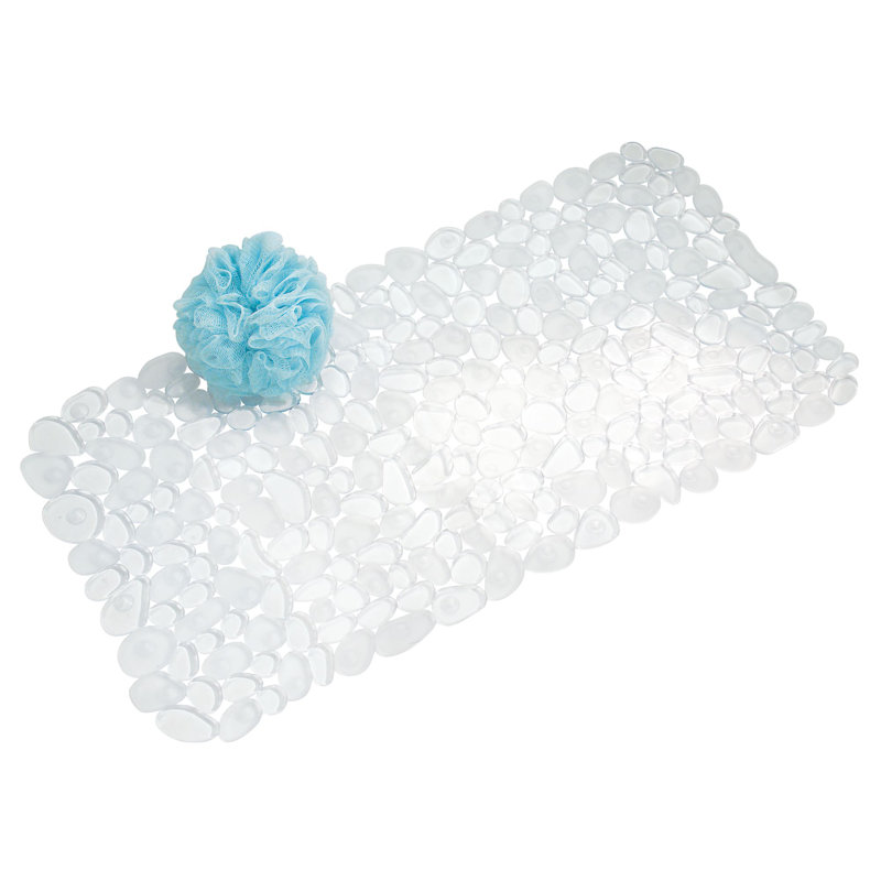 Clear Pebblz Bath Mat, Clear