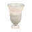 Glass Vase with Aluminum Connector and Stone Base in Glam Style Crafted from Glass Metal and Stone-2122176113