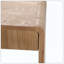 Console moderne à 3 tiroirs avec lattes verticales et conception à bord arrondi pour le couloir derrière le canapé-110183873