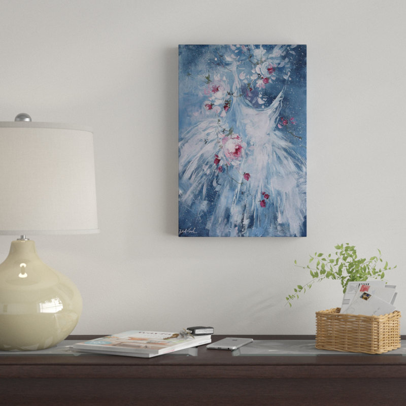 «In Blue» par Debi Coules, impression sur toile tendue, H 18 po x l 12 po x P 1,5 po, Pas de tapis, Toile tendue
