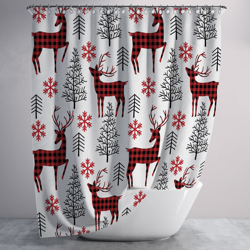 Harsho Shower Curtain, 72" H x 70" W