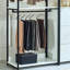 Garde-robe autoportante en bois - blanc, structure en métal, rangement profond, dans des conditions difficiles, tiroirs supplémentaires blancs E0 Board, eau, 2 fois plus épais