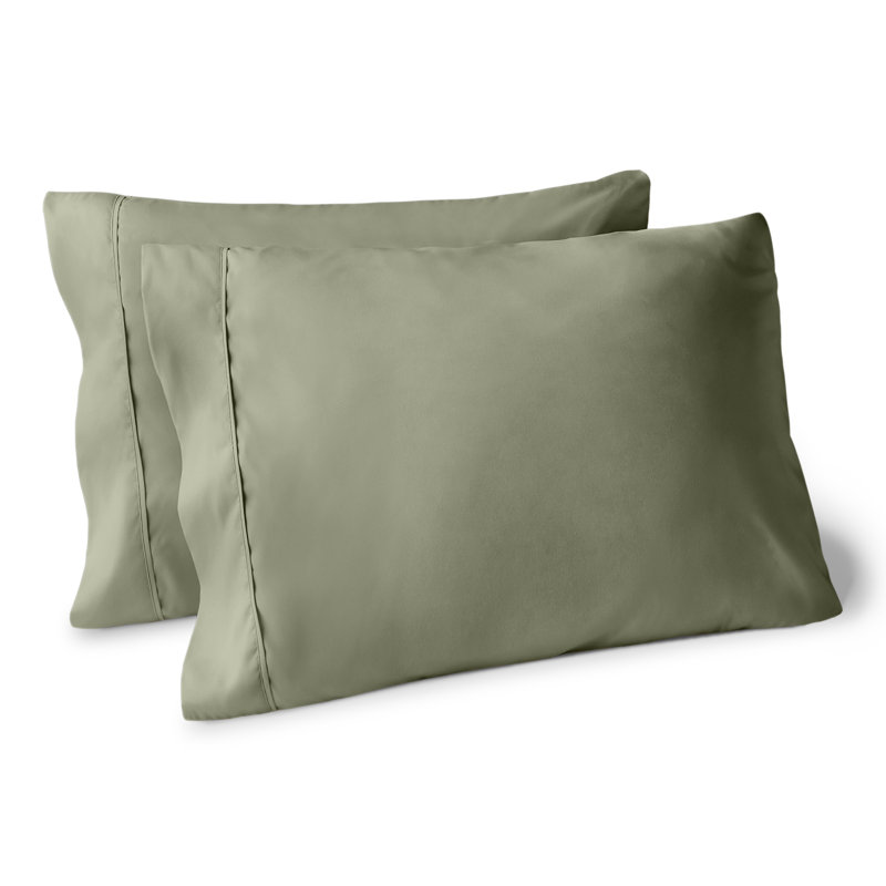 Soft Microfiber Pillowcase Set, Sage, 2 King Pillowcases