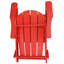 Chaise Adirondack pliable rouge 