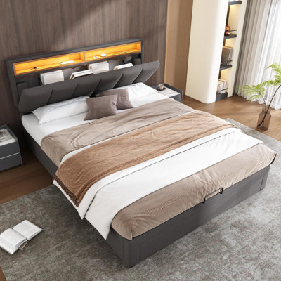 Cheylynn Upholstered Ottoman Bed