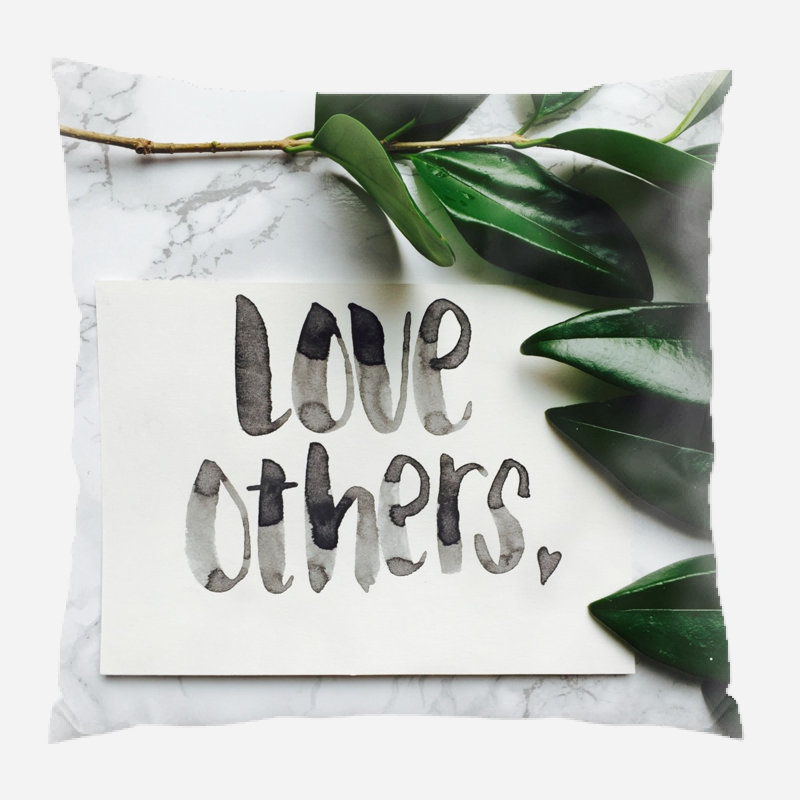 Coussin love Sebbie, Microsuède, Intérieur