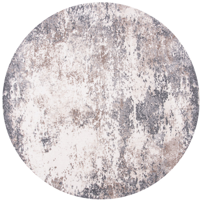 Maust Performance Abstract Rug, Round 6'7"