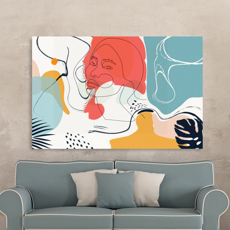 " Boho Glow 267 " Painting Print, 24" H x 36" W x 1.5" D