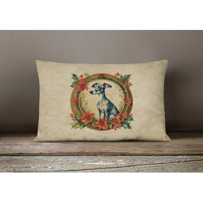 Christmas Flowers Frame Other/No Pattern Outdoor Throw Pillow