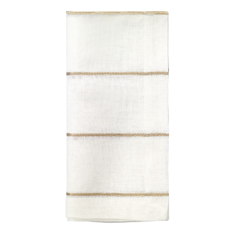 Metallic Thread 22" Napkin, Gold