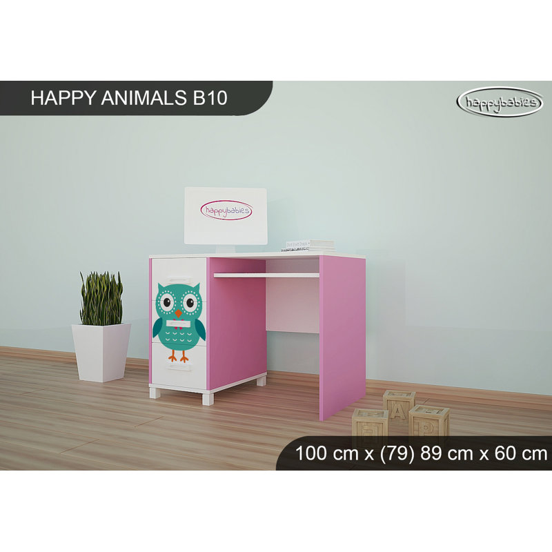 100cm Writing Desk, Pink