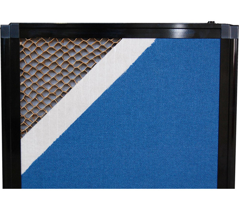 Cloison portative Soundsorb Room Divider 360, H 82 po x l 234 po, Bleu
