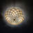 20" Vintage Flush Mount Lighting with Handmade Tiffany Lampshade