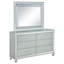 Commode 6 tiroirs avec miroir Metallic