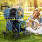 Foldable Pet Stroller with Double Detachable Carriers, Folding Dog Cat Jogger Stroller with Tether-95924707