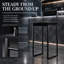 Bar Stool with Steel Frame