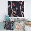 «Fall Trees with Red Birds On Black», reproduction d'art sur toile traditionnelle-66811799-66811803