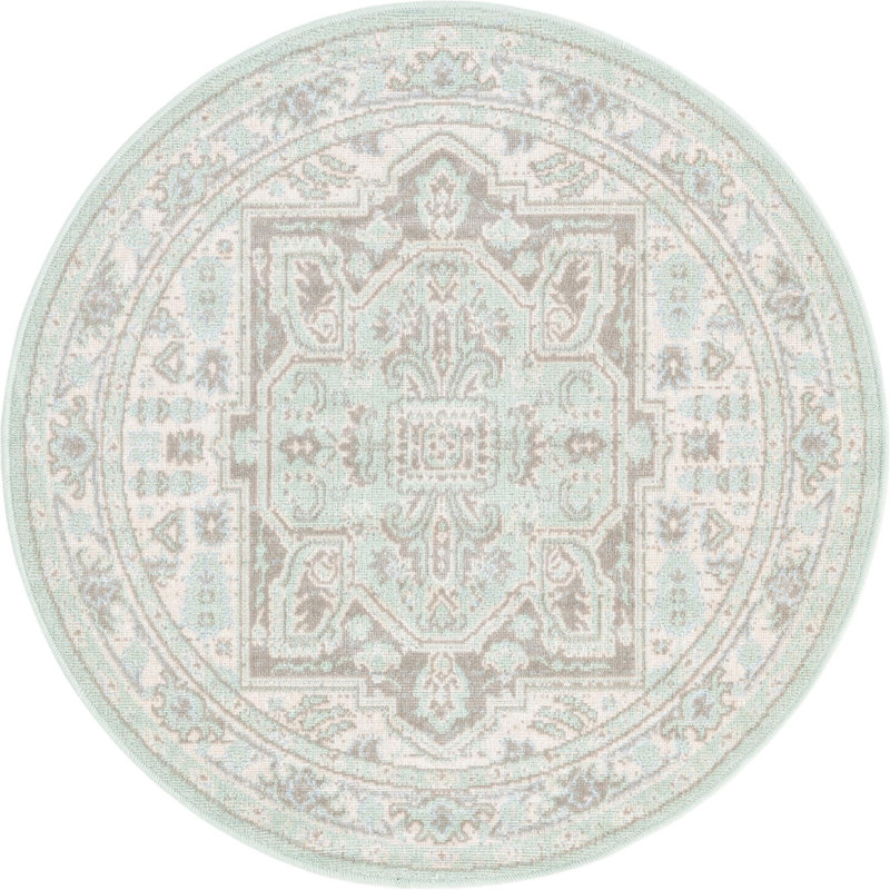 Shauntra Oriental Indoor Rug, Round 3'3"