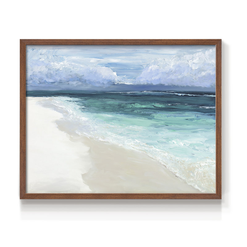 Bahama Storm - reproduction encadrée - réarmable, H 8 po x l 10 po, Noyer