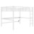 Metal Queen Size Loft Bed With Power Outlet And LED Lighted, Space-Saving, Noise Reduced, White-2071507598