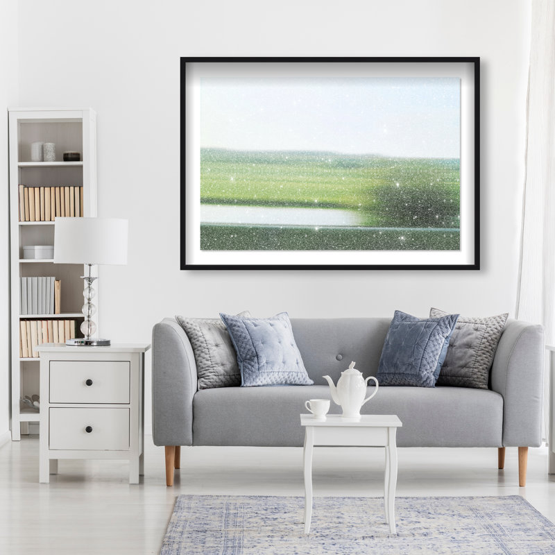 Velocity Meadow I Print by Oliver Gal, 11.5"H x 16.5"W, Black Shadowbox