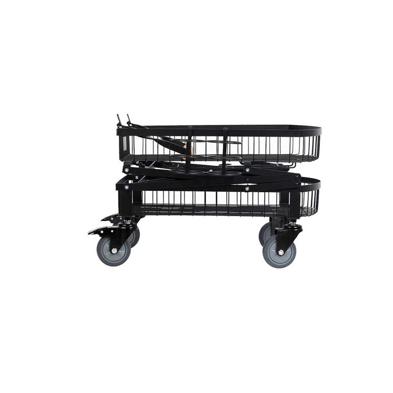 Chariot utilitaire avec poignée en bois
