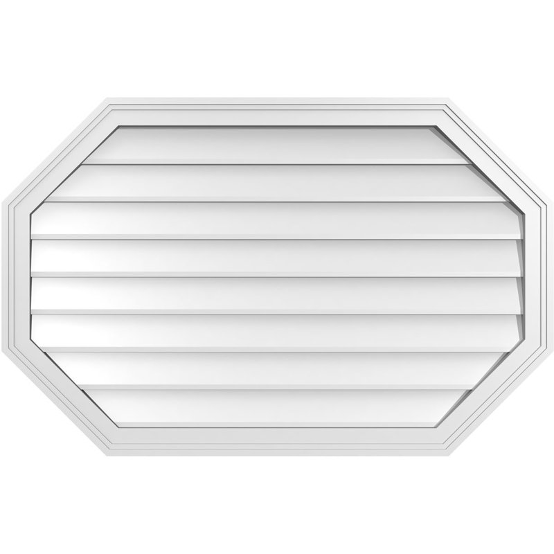 Évent horizontal gondole allongé en surface octogonal Signature, H 26 po x l 40 po x P 1,5 po