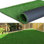 Artificial Grass Turf Roll Customized Sizes Full Green Astroturf Rug