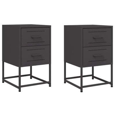 Ensemble de 2 tables de chevet vidaXL