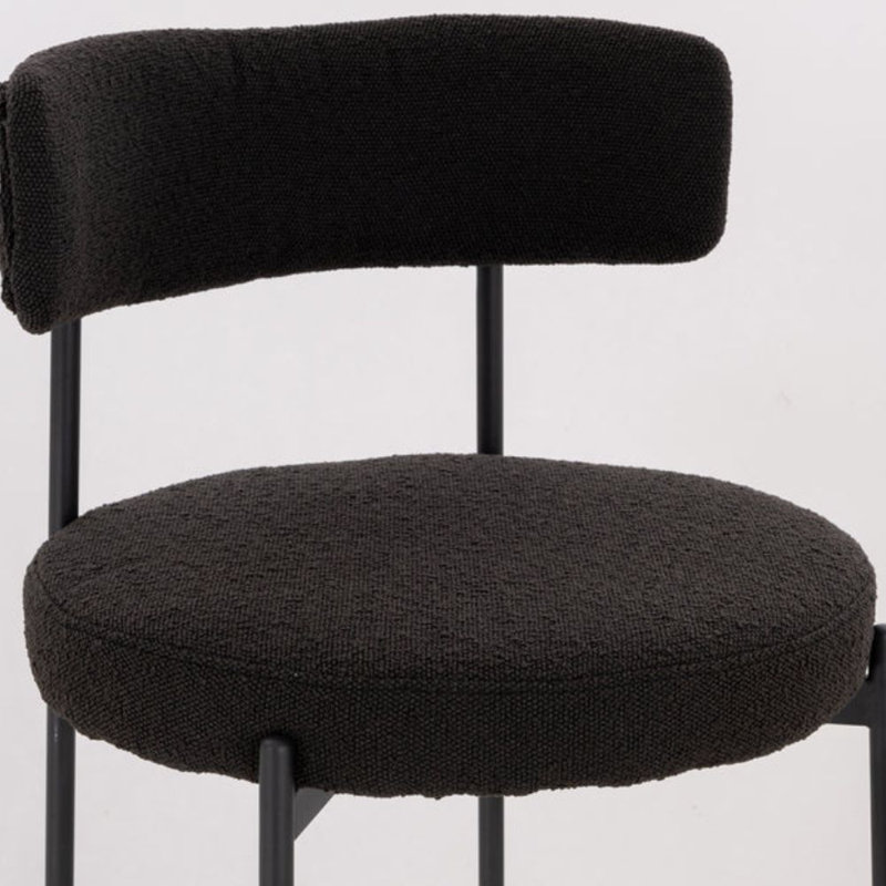 Chaise de salle à manger Lanfranchi, Noir