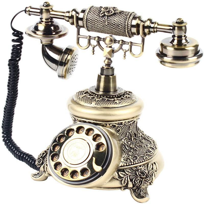 Téléphone décoratif rétro rotatif