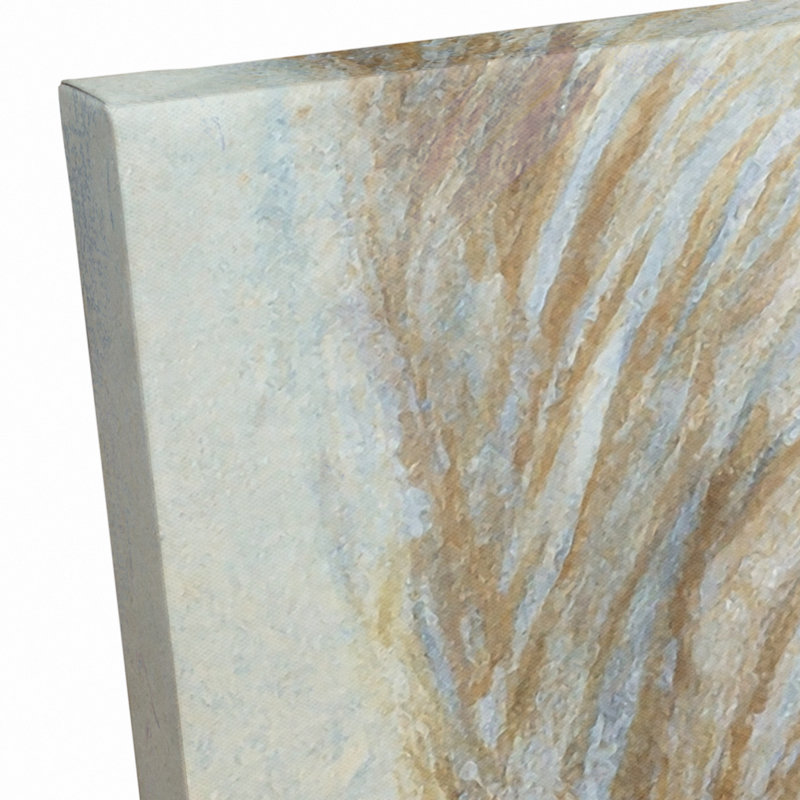 «Soft Painterly Pampas Grass» sur toile beige, H 24 po x l 24 po