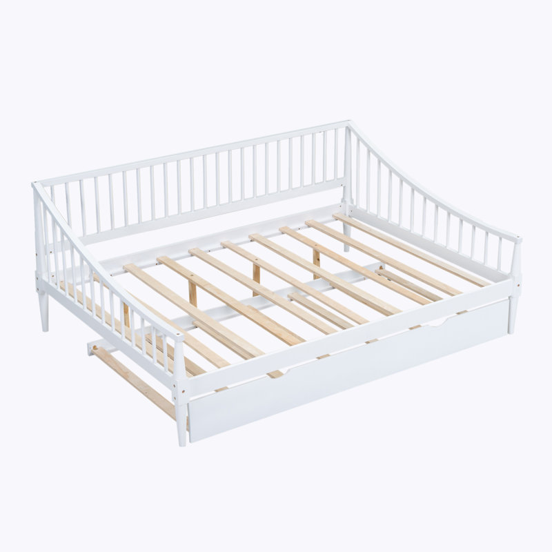 Solid Wood Full Size Daybed, White, Full Incorrect join
