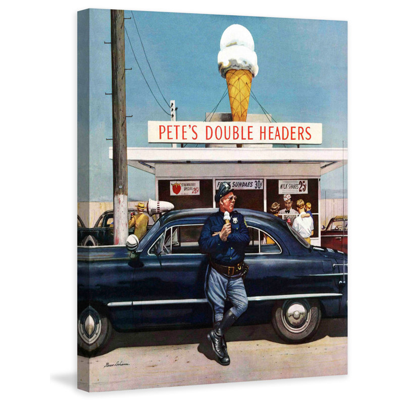 Pete's Double Headers by Stevan Dohanos Print on Wrapped Canvas, 36" H x 30" W