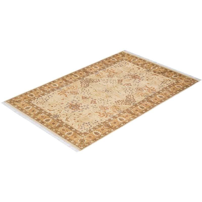 Classic One-of-a-Kind 4' 8" X 7' 1" Hand Knotted Area Rug