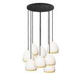 Leaf 8 - Light Porcelain Dimmable Chandelier