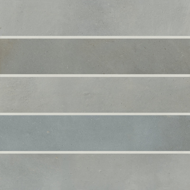 Celine 2.5" x 12" Porcelain Wall & Floor Tile, Blue