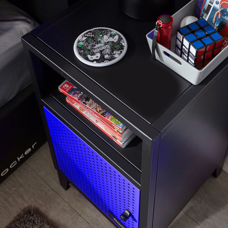 X Rocker Mesh-Tek Single Cube Unit - Bedside - Blue