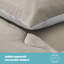 Silentnight Summer Breeze Duvet And Pillowcase Set, 2.5 Tog, Lightweight and Cool-100006393-123323556