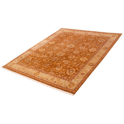 Tapis unique brun clair 7 pi 11 po x 9 pi 11 po