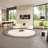 Cream  style semi-circular curved sofa-122908367-122908369