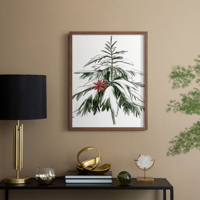 «Christmas Holiday Art DCCDXLVII», reproduction d'art encadrée - bois massif