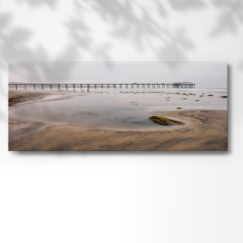 Scripps Pier - Impression sur toile tendue, H 12 po x l 30 po x P 1,5 po