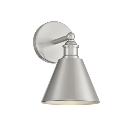 Meridian 1-Light Wall Sconce in Brushed Nickel